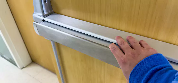 Installing a Push Bar on a Door Stoney Creek